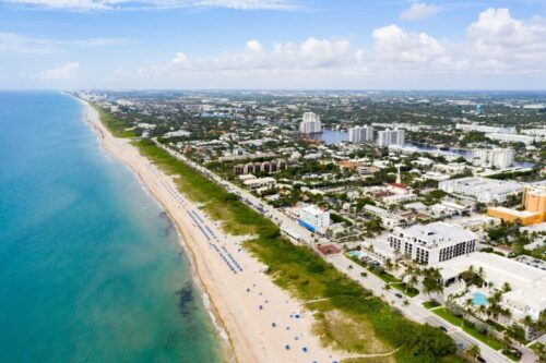 ariel photo of delray beach